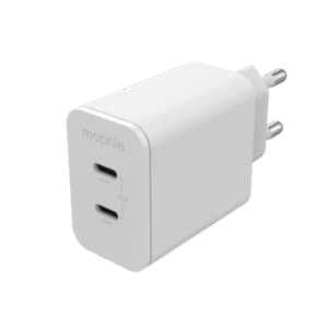 Mophie GaN Charger - ładowarka sieciowa 45W (2x USB-C) (white)