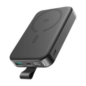 Magnetyczny bezprzewodowy power bank Joyroom JR-PBM11 22.5W z podstawką (czarny)